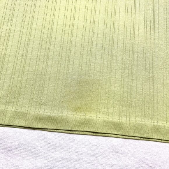 Tiger Woods Nike Polo Shirt Green Textured Stripes Men's Medium Golf Casual - Picture 7 of 12